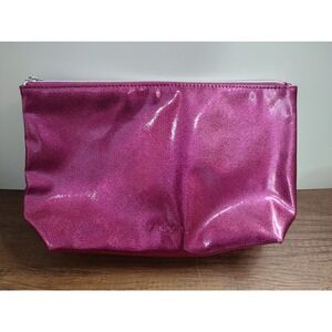 Lancome Makeup Bag Glittery Pink Cosmetic Bag Travel Bag A19